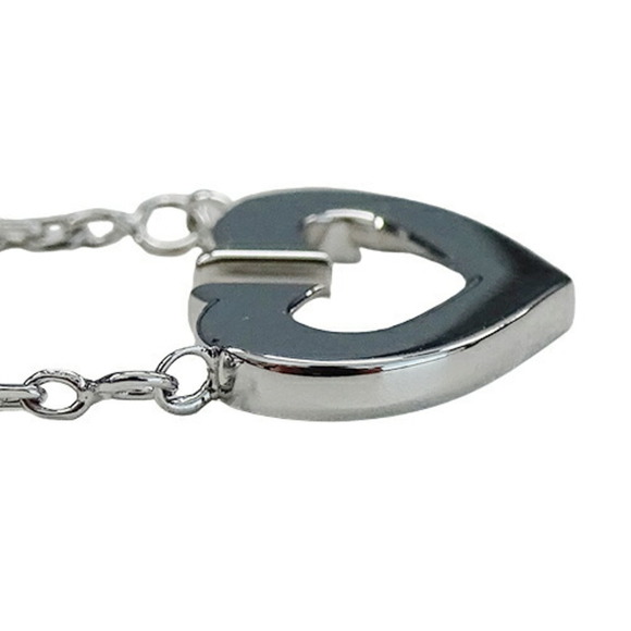 Cartier necklace ladies 750WG white gold C heart polished - Picture 2 of 8